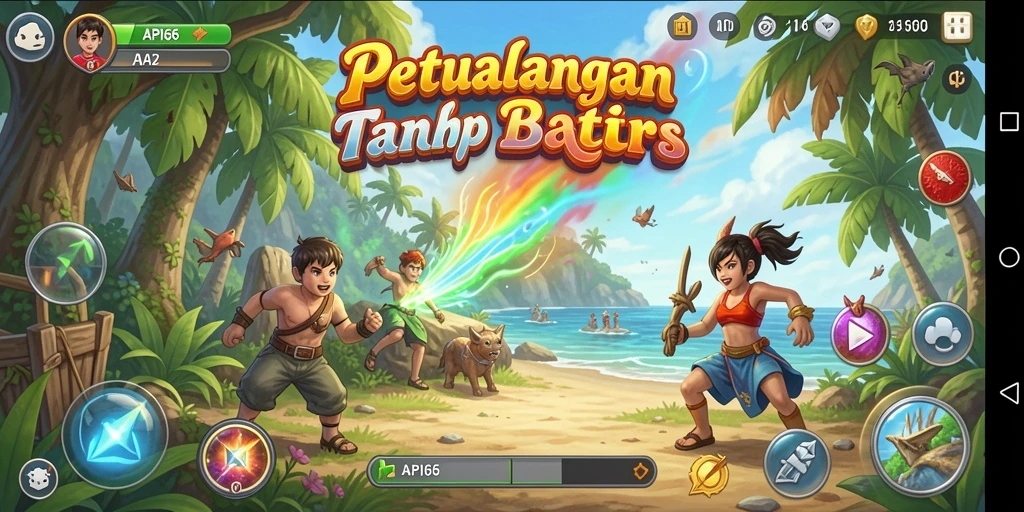 Tampilan gameplay seru dan mendebarkan di API66.