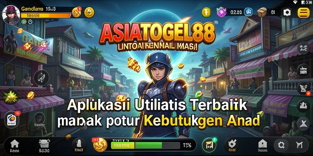 Tangkapan layar utama ASIATOGEL88 yang menampilkan fitur-fitur utilitas.