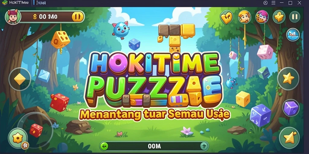 Screenshot gameplay HOKITIME menampilkan momen seru saat menyelesaikan teka-teki.