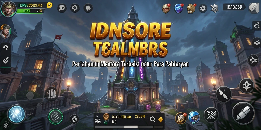 Tangkapan layar gameplay menara pertahanan IDNSCORE yang mendebarkan.