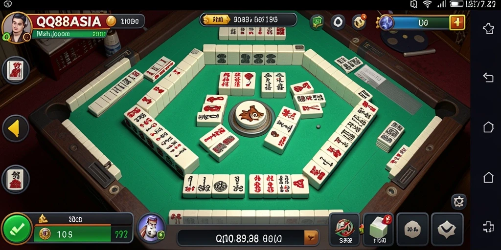 Tampilan game Mahjong seru di QQ88ASIA yang penuh warna.