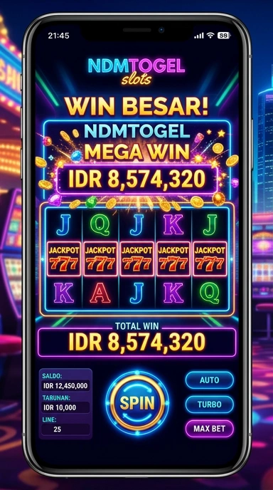 Fitur-fitur menarik dari aplikasi ndmtogel di layar utama.
